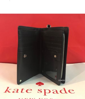画像3: ケイトスペード Kate Spade レザー cameron 二つ折り財布 ブラック 黒 WLRU5440 送料無料