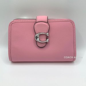 画像1: コーチ COACH CA193 タビー ミディアム ウォレット フラワー ピンク 二つ折り財布 正規店商品 送料無料 