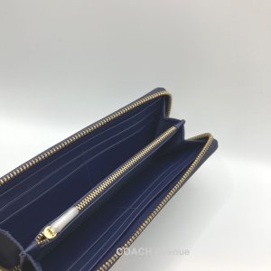 画像5: コーチ COACH CS032 エッセンシャル スリム アコーディオン ジップ ウォレット 長財布 ダークネイビー 紺色 送料無料