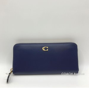 画像1: コーチ COACH CS032 エッセンシャル スリム アコーディオン ジップ ウォレット 長財布 ダークネイビー 紺色 送料無料