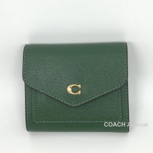 画像1: コーチ COACH C2328 ウィン スモール ウォレット ハンター グリーン 緑  折りたたみ財布 送料無料 正規店商品