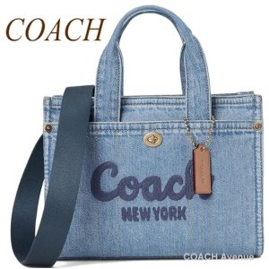 画像1: コーチ COACH CR659 デニム カーゴ トート 26 ショルダー クロスボディ 斜めがけ 正規店商品 送料無料