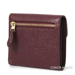 画像2: コーチ COACH C2328 ウィン スモール ウォレット メルロー 折りたたみ財布 送料無料 正規店商品