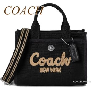 画像1: コーチ COACH CZ098 カーゴ トート バッグ 20 ブラック 黒 ショルダー クロスボディ 斜めがけ 正規店商品 送料無料