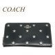 なくなり次第終了セール コーチ COACH CW479 ロング ジップ アラウンド ウォレット スター プリント 星柄 長財布  スマホ収納 送料無料 アウトレット