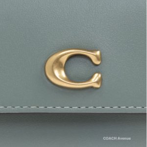 画像3: コーチ COACH CZ111 エッセンシャル カード ホルダー ウォレット セージ グリーン 三つ折り 折りたたみ財布 正規店商品 送料無料