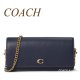 コーチ COACH CW586 イーヴィー ロング ウォレット ウィズ チェーン お財布 クロスボディ バッグ 斜めがけ ダークネイビー 紺 送料無料 正規店商品 日本未入荷