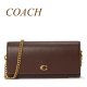 コーチ COACH CW586 イーヴィー ロング ウォレット ウィズ チェーン お財布 クロスボディ バッグ 斜めがけ メープル ブラウン 茶色 送料無料 正規店商品 日本未入荷