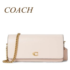 画像1: コーチ COACH CW586 イーヴィー ロング ウォレット ウィズ チェーン お財布 クロスボディ バッグ 斜めがけ ブラッシュ ライトピンク 送料無料 正規店商品 日本未入荷