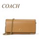 コーチ COACH CW586 イーヴィー ロング ウォレット ウィズ チェーン お財布 クロスボディ バッグ 斜めがけ ハニーブラウン 送料無料 正規店商品 日本未入荷