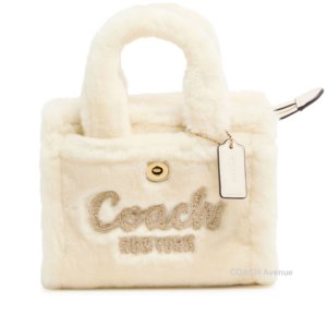 画像1: モコモコが可愛い コーチ COACH CZ101 カーゴ トート バッグ 20 シアリング ショルダー クロスボディ 斜めがけ  正規店商品 送料無料