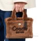 モコモコが可愛い コーチ COACH CZ101 カーゴ トート バッグ 20 シアリング テディ ブラウン 茶色 ショルダー クロスボディ 斜めがけ  正規店商品 送料無料