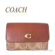 コーチ COACH CM438 ミニ トライフォールド ウォレット シグネチャー キャンバス 三つ折り 折りたたみ財布 正規店商品 送料無料