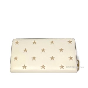 画像2: コーチ COACH CW479 ロング ジップ アラウンド ウォレット スター プリント チョークマルチ ホワイト 白 星柄 長財布  スマホ収納 送料無料 アウトレット