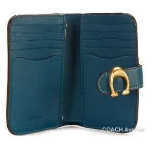 画像3: コーチ COACH CY234 タビー ウォレット マリン ブルー 二つ折り財布 コンパクト 正規店商品 送料無料 