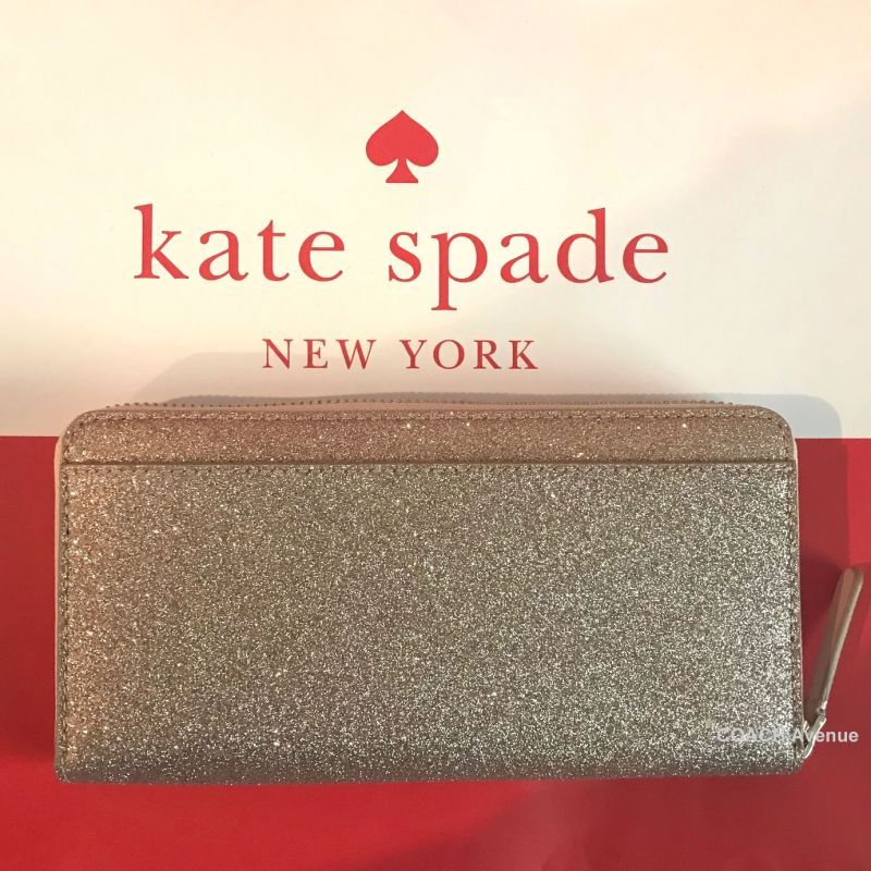 選べるカラー ケイトスペード Kate Spade キラキラグリッターが可愛い joeley コンチネンタル ウォレット 長財布 WLRU5757  送料無料