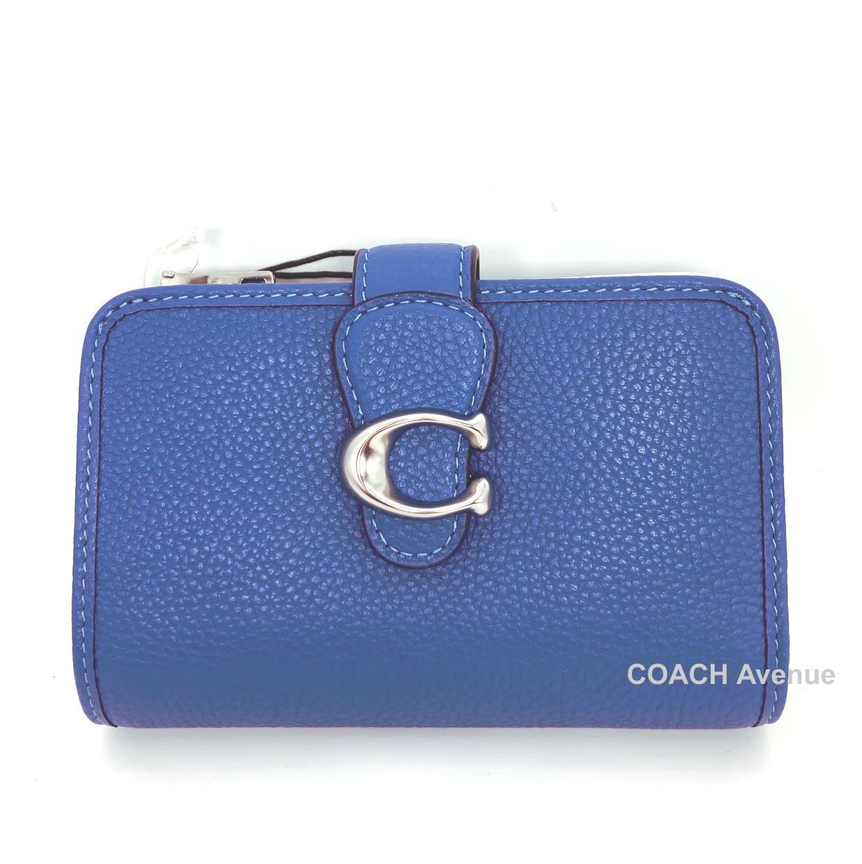 コーチ COACH CX125 タビー ミディアム ウォレット スカイブルー 青 二つ折り財布 正規店商品 送料無料 