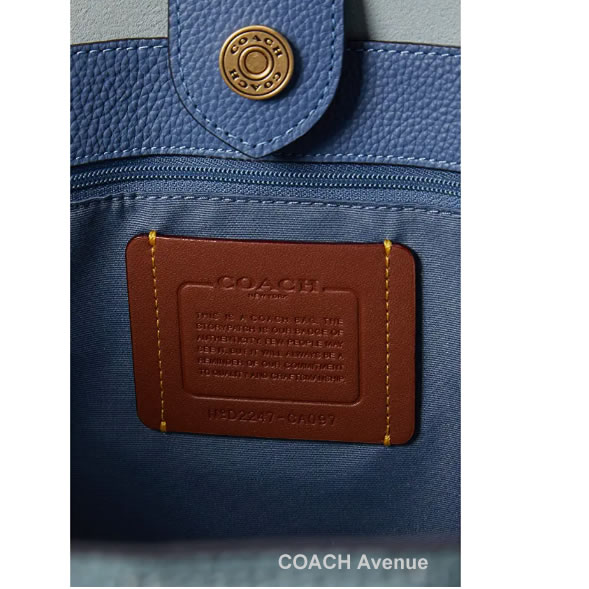 コーチ COACH CA097 キア トート カラーブロック アクアマルチ 送料