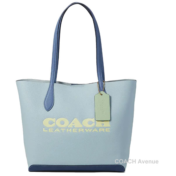 画像1: コーチ COACH CA097 キア トート カラーブロック アクアマルチ 送料無料 日本未入荷カラー