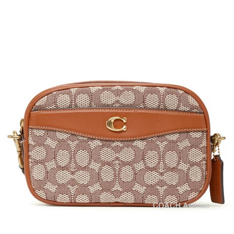 コーチ COACH CC401 カメラ バッグ シグネチャー テキスタイル ジャ