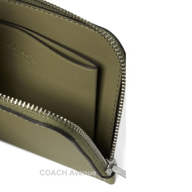 画像3: コーチ COACH CJ882 3-IN-1 Lジップ ウォレット シグネチャー キャンバス モス グリーン 財布 カードケース 正規店商品 送料無料